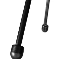 tectake Set van 2 stoelen Santana met tafel, Zwart