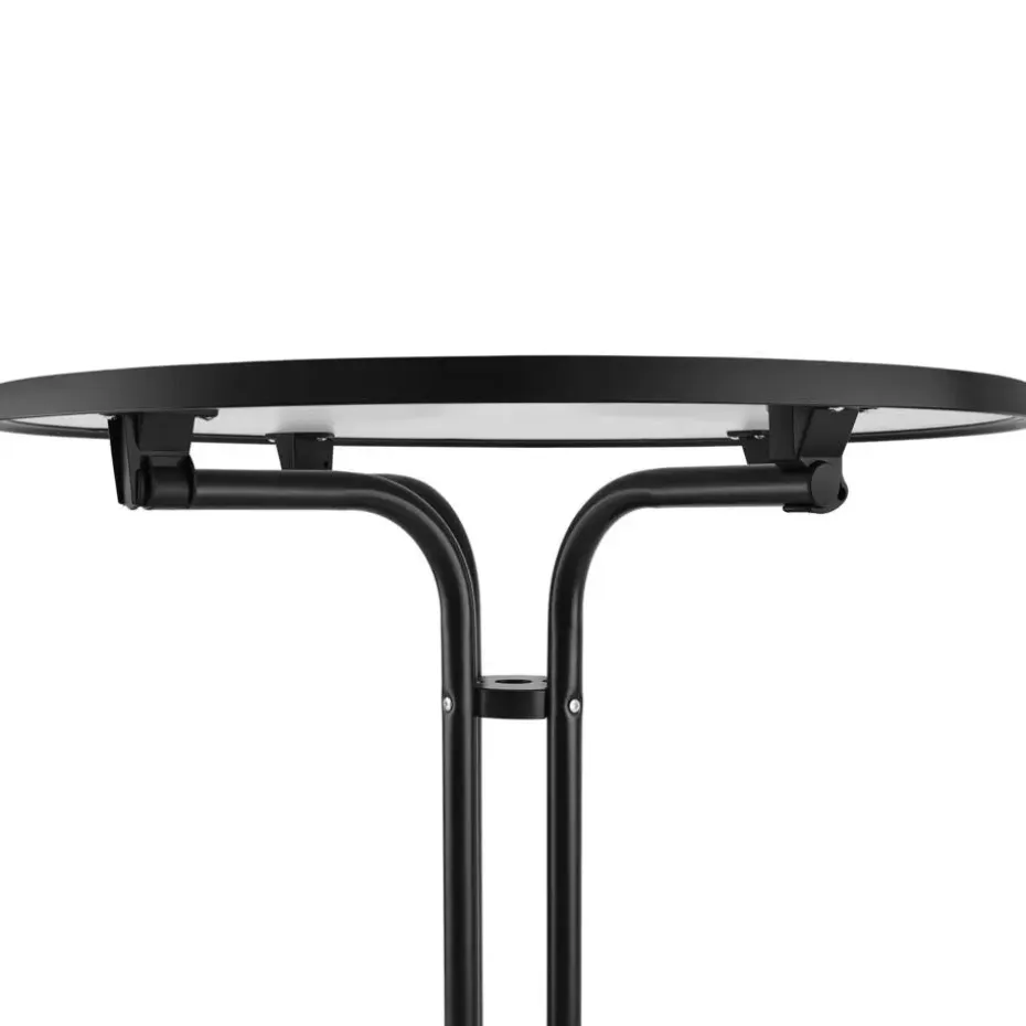 tectake Statafel Eren inklapbaar met hoes 90x110cm, Zwart