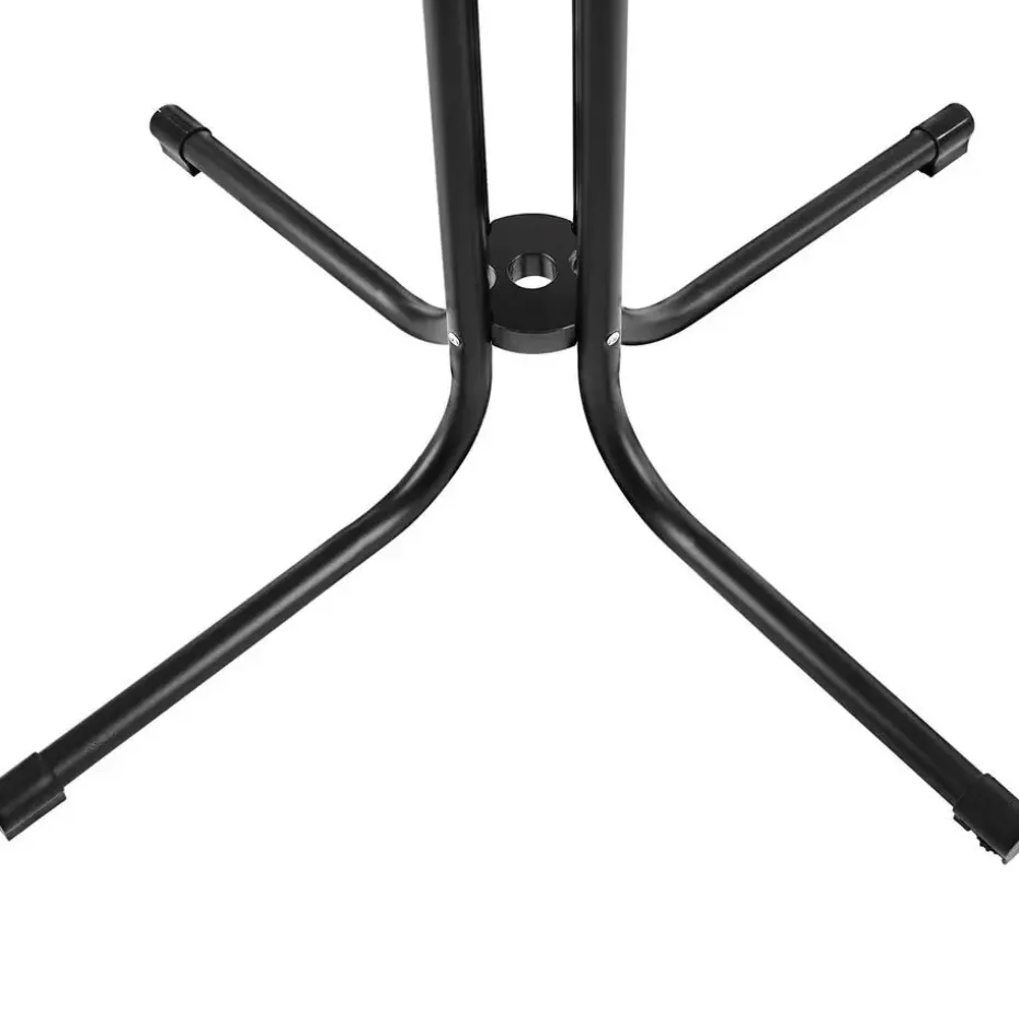 tectake Statafel Eren inklapbaar met hoes 90x110cm, Zwart