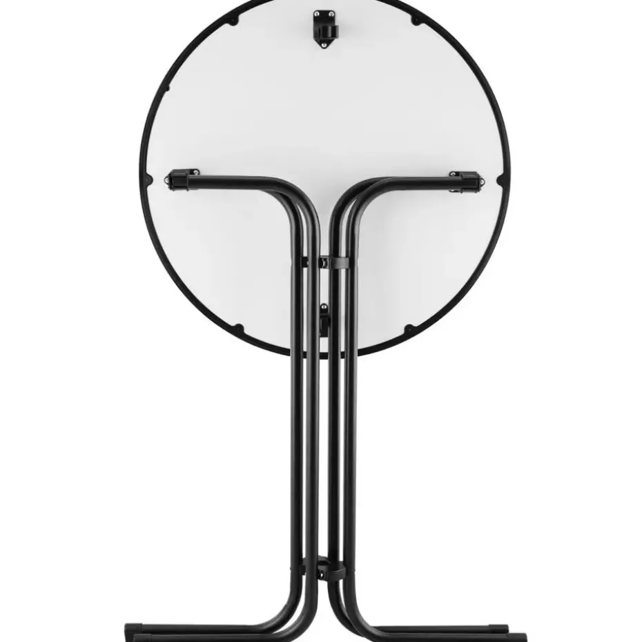 tectake Statafel Eren inklapbaar met hoes 90x110cm, Zwart