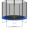 tectake Trampoline Garfunky met veiligheidsnet, Zwart/blauw