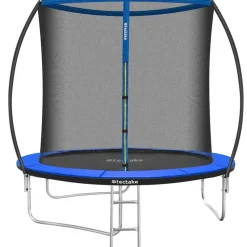 tectake Trampoline Jumpy met veiligheidsnet, Zwart/blauw