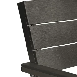 tectake Tuinbank Line 2-zitter met aluminium frame 128x59x88cm, Donkergrijs