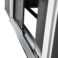 tectake Tuinhuis met zadeldak , Grijs/wit