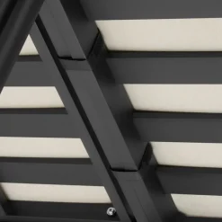 tectake Tuinloungeset Magaluf, 5in1 functie, aluminiumframe, Antraciet/grijs