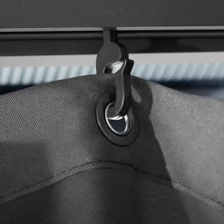 tectake Tuinpaviljoen Caracas, weerbestendig, polycarbonaat-dakplaten, Grijs