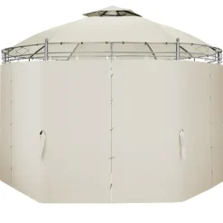 tectake Tuinpaviljoen Siana Ø 3.5m, Crème