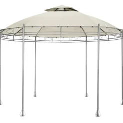 tectake Tuinpaviljoen Siana Ø 3.5m, Crème