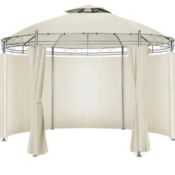 tectake Tuinpaviljoen Siana Ø 3.5m, Crème