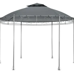 tectake Tuinpaviljoen Siana Ø 3.5m, Antraciet