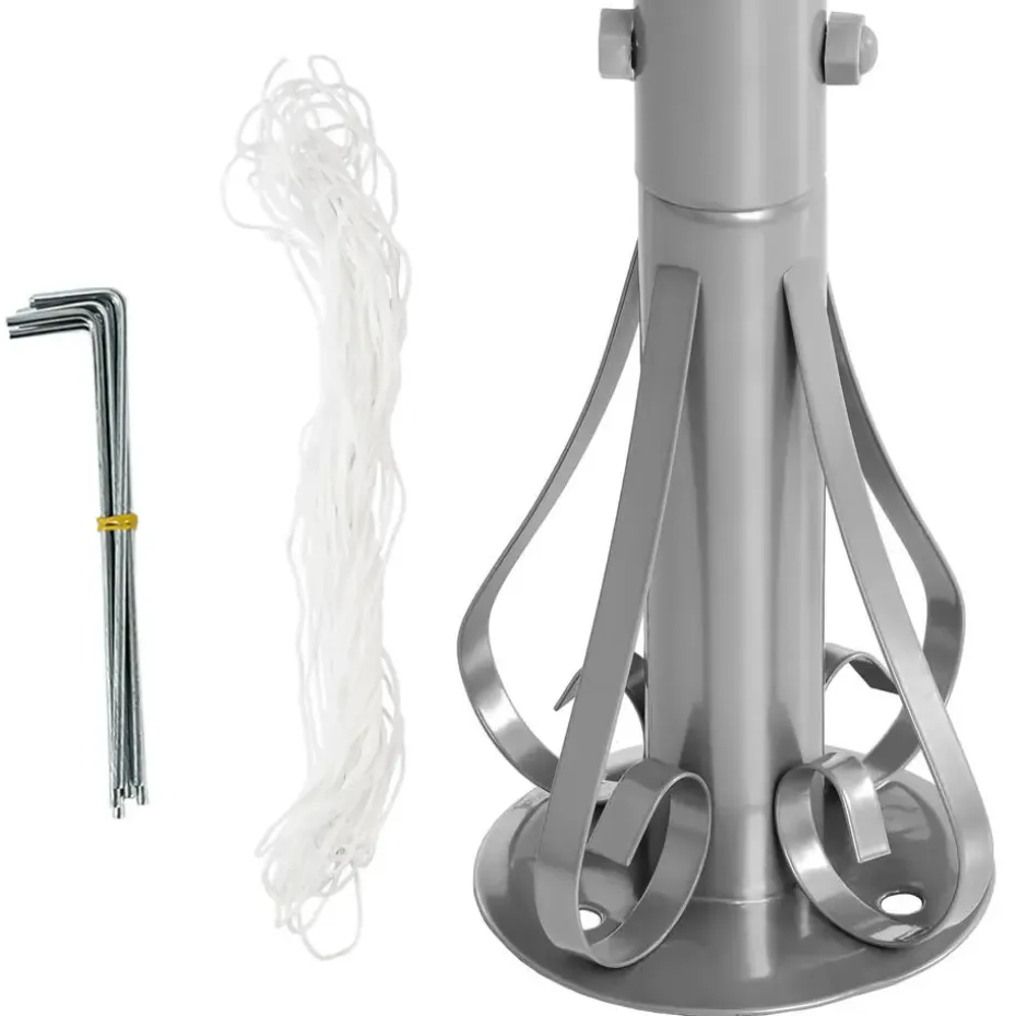 tectake Tuinpaviljoen Siana Ø 3.5m, Antraciet