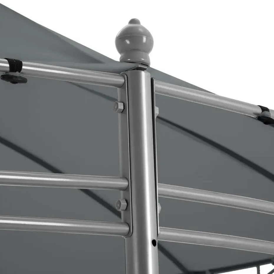 tectake Tuinpaviljoen Siana Ø 3.5m, Antraciet