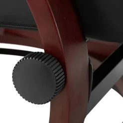 tectake TV-fauteuil met krukje model 2, Zwart/bruin