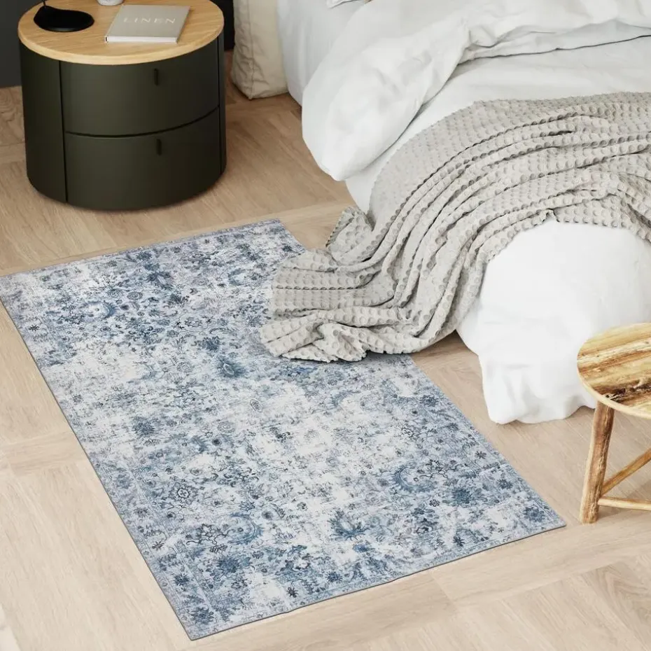 tectake® Vintage design vloerkleed Amara, laagpolig 80 x 150 cm