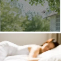 tectake Vliegenhor voor raamkozijnen - 130 x 150 cm - Wit