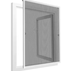 tectake Vliegenhor voor raamkozijnen - 80 x 100 cm - Wit