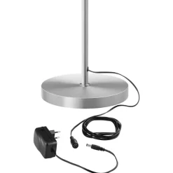 tectake Vloerlamp Auralis LED 20W, leeslamp, dimbaar, Mat Nikkel