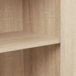 tectake Wandkast Doncaster 60x38x125cm, Industrieel Licht Hout, Eiken Sonoma