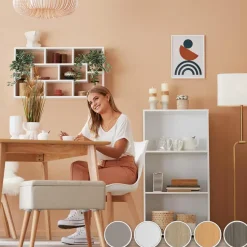 tectake Wandkast Kassandra , Licht Hout, Eiken Sonoma