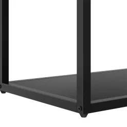 tectake Wandkast Venda met 6 vakken, industriële stijl, 85x35x188cm, Zwart