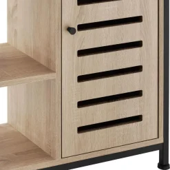 tectake Wandkast 71x32x82cm, Industrieel Licht Hout, Eiken Sonoma