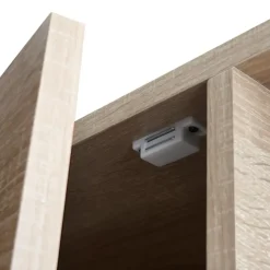 tectake Wandkast 71x32x82cm, Industrieel Licht Hout, Eiken Sonoma