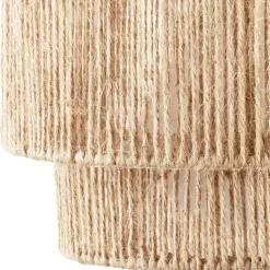 tectake Wandlamp Lignea Lux van jute in boho-stijl, 40W, Natuur