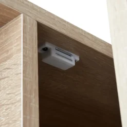 tectake Wandrek Brentwood 57,5x34x173cm, Industrieel Licht Hout, Eiken Sonoma