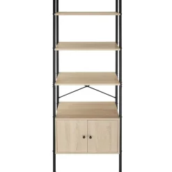 tectake Wandrek Brentwood 57,5x34x173cm, Industrieel Licht Hout, Eiken Sonoma