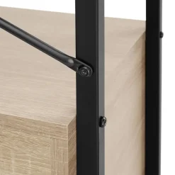 tectake Wandrek Brentwood 57,5x34x173cm, Industrieel Licht Hout, Eiken Sonoma