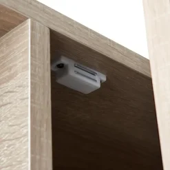 tectake Wandrek Brentwood 57,5x34x173cm, Industrieel Licht Hout, Eiken Sonoma