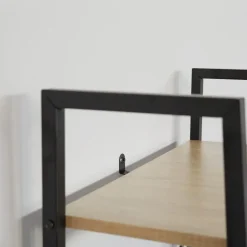 tectake Wandrek Brentwood 57,5x34x173cm, Industrieel Licht Hout, Eiken Sonoma