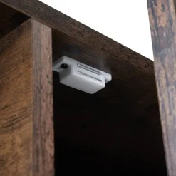 tectake Wandrek Brentwood 57,5x34x173cm, Industrieel Hout Donker, Rustiek