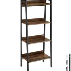 tectake Wandrek, Industrieel Hout Donker, Rustiek