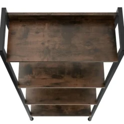 tectake Wandrek, Industrieel Hout Donker, Rustiek