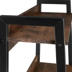 tectake Wandrek, Industrieel Hout Donker, Rustiek