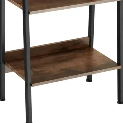 tectake Wandrek, Industrieel Hout Donker, Rustiek