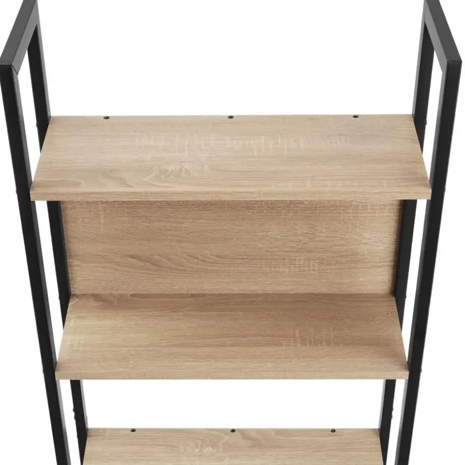 tectake Wandrek Westport 62x24x165,5cm, Industrieel Licht Hout, Eiken Sonoma