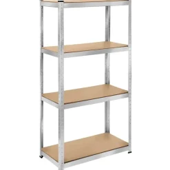 tectake Werkplaatsrek, Zilver