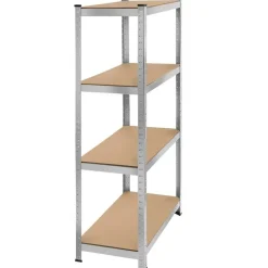 tectake Werkplaatsrek, Zilver