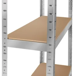 tectake Werkplaatsrek, Zilver