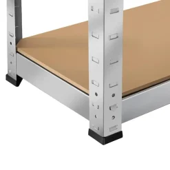 tectake Werkplaatsrek, Zilver