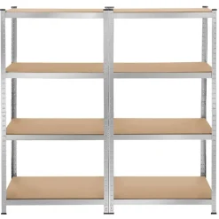 tectake Werkplaatsrek, Zilver