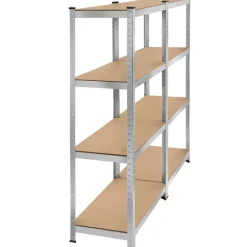 tectake Werkplaatsrek, Zilver