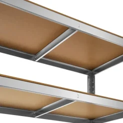 tectake Werkplaatsrek, Zilver