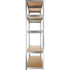 tectake Werkplaatsrek, Zilver