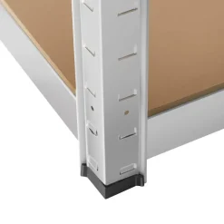 tectake Werkplaatsrek, Zilver