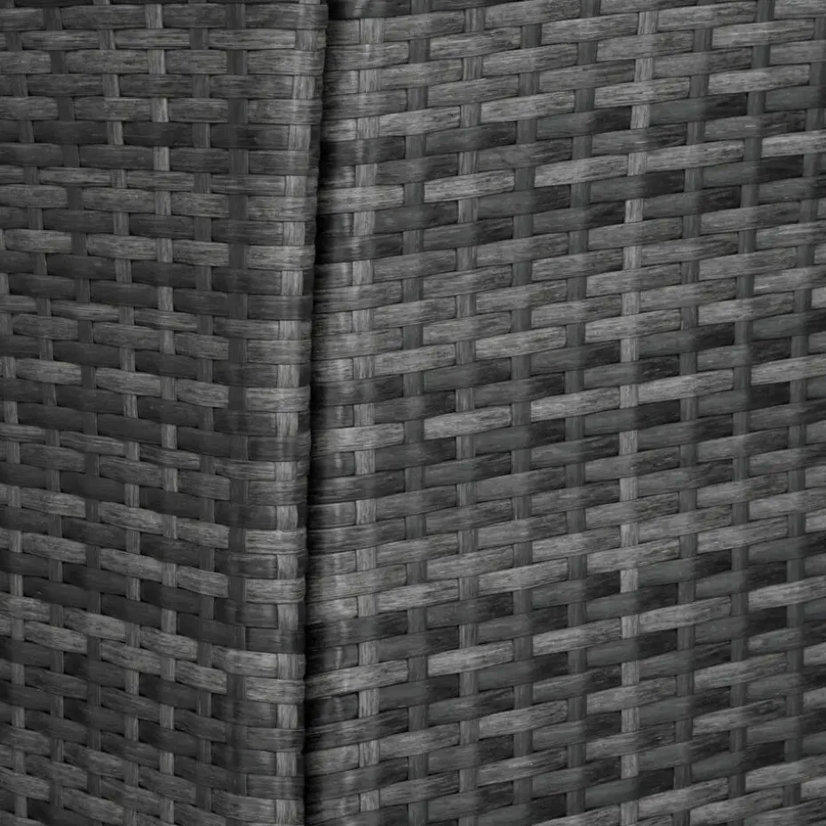 tectake Wicker bistroset Luzern 2+1 met kussenhoezen in 2 kleuren - Grijs