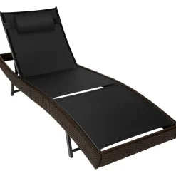 tectake Wicker ligbed Moana, Bruin Mix