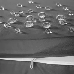 tectake Wicker ligbed Océane met aluminium frame, Lichtgrijs